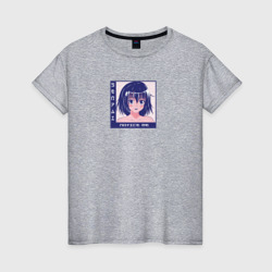 Аниме девушка вайфу, senpai notice me – Женская футболка хлопок с принтом купить со скидкой в -20%