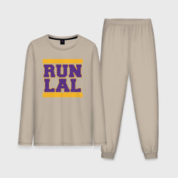 Мужская пижама с лонгсливом хлопок Run Lakers