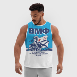 Мужская спортивная майка 3D ВМФ - военно-морской флот - фото 2