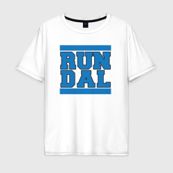 Мужская футболка хлопок Oversize Run Dallas Mavericks