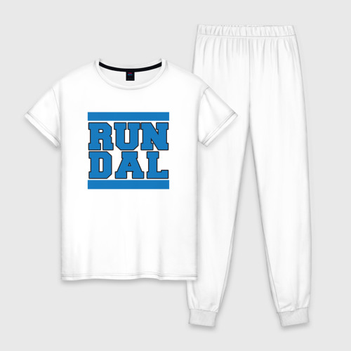 Женская пижама хлопок Run Dallas Mavericks, цвет белый