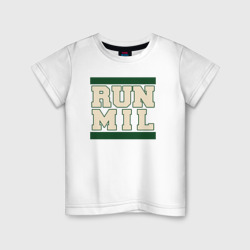 Детская футболка хлопок Run Milwaukee Bucks