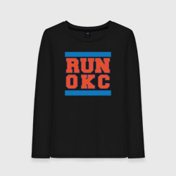 Женский лонгслив хлопок Run Oklahoma City Thunder