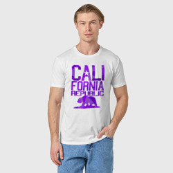 Мужская футболка хлопок Штат Калифорния - фото 2