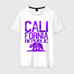Мужская футболка хлопок Штат Калифорния