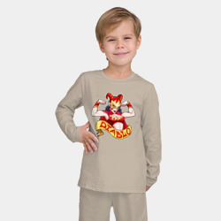 Детская пижама с лонгсливом хлопок Дьяволица боец лучадор Луча Либре - фото 2