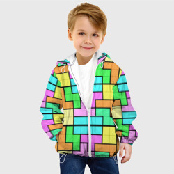 Детская куртка 3D Стена из блоков тетриса - фото 2