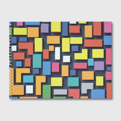 Альбом для рисования Тетрис цветные кубики