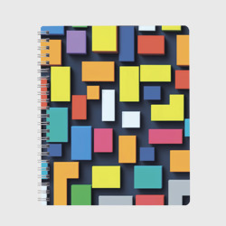 Тетрадь Тетрис цветные кубики