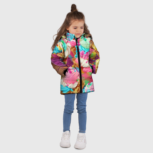 Зимняя куртка для девочек 3D Сладкая жизнь, цвет черный - фото 5