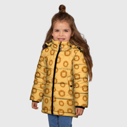 Зимняя куртка для девочек 3D Милый лев паттерн - фото 2