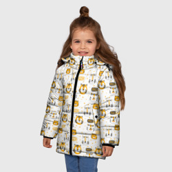 Зимняя куртка для девочек 3D Милые тигры паттерн - фото 2