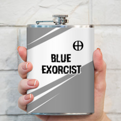 Фляга Blue Exorcist glitch на светлом фоне: символ сверху - фото 2