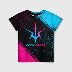 Детская футболка 3D Code Geass - neon gradient