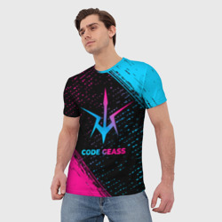 Мужская футболка 3D Code Geass - neon gradient - фото 2