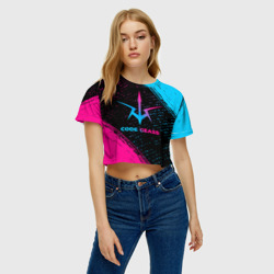 Женская футболка Crop-top 3D Code Geass - neon gradient - фото 2