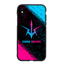 Чехол для iPhone XS Max матовый Code Geass - neon gradient