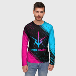 Мужской лонгслив 3D Code Geass - neon gradient - фото 2