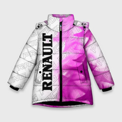 Зимняя куртка для девочек 3D Renault pro racing: по-вертикали