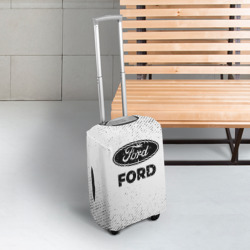 Чехол для чемодана 3D Ford с потертостями на светлом фоне - фото 2