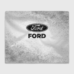 Плед 3D Ford с потертостями на светлом фоне