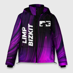 Мужская зимняя куртка 3D Limp Bizkit violet plasma