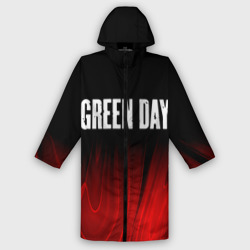 Женский дождевик 3D Green Day red plasma