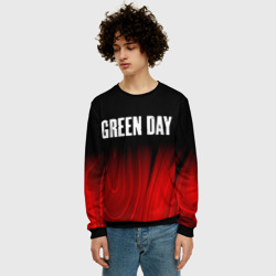 Мужской свитшот 3D Green Day red plasma - фото 2