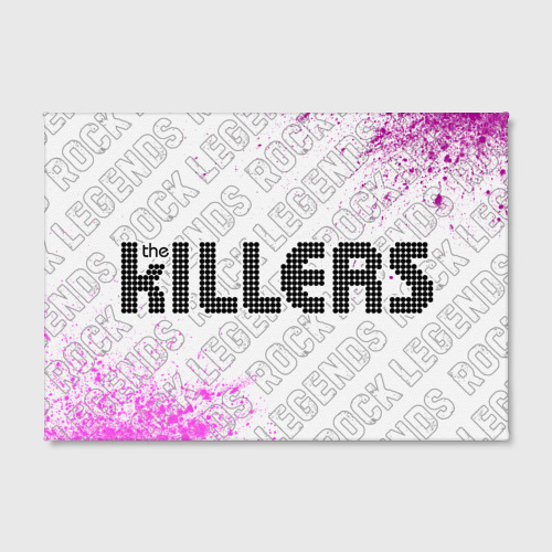Холст прямоугольный The Killers rock Legends: надпись и символ, цвет 3D печать - фото 2