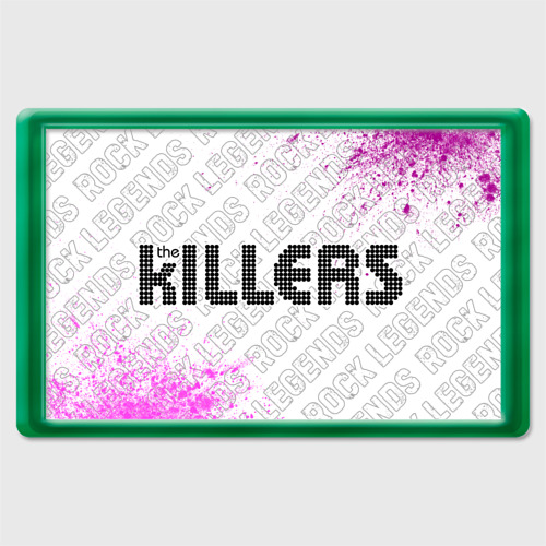 Магнит 45*70 The Killers rock Legends: надпись и символ, цвет зеленый