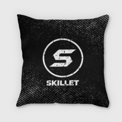 Подушка 3D Skillet с потертостями на темном фоне