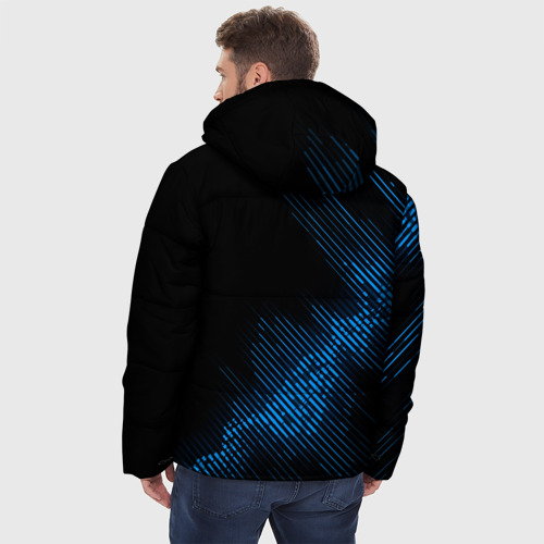 Мужская зимняя куртка 3D Ozzy Osbourne звуковая волна, цвет черный - фото 4