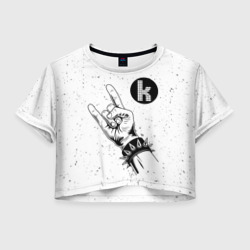Женская футболка Crop-top 3D The Killers и рок символ