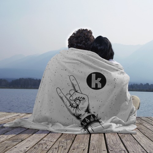 Плед 3D The Killers и рок символ, цвет 3D (велсофт) - фото 3