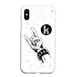 Чехол для iPhone XS Max матовый The Killers и рок символ