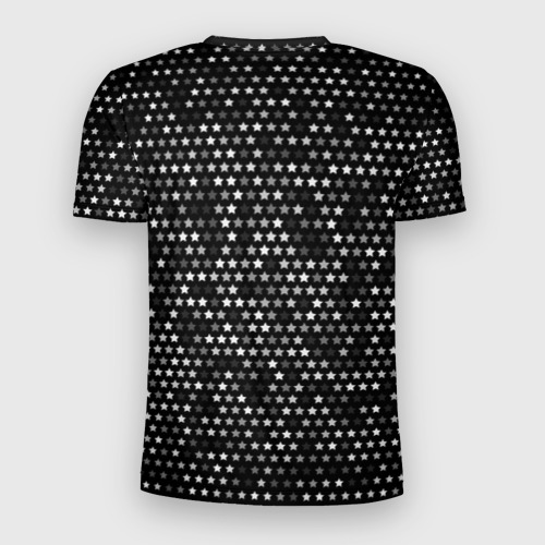 Мужская футболка 3D Slim Radiohead glitch на темном фоне: надпись, символ, цвет 3D печать - фото 2