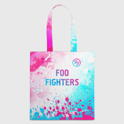 Шоппер 3D Foo Fighters neon gradient style: символ сверху