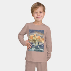 Детская пижама с лонгсливом хлопок Летучий корабль - фото 2