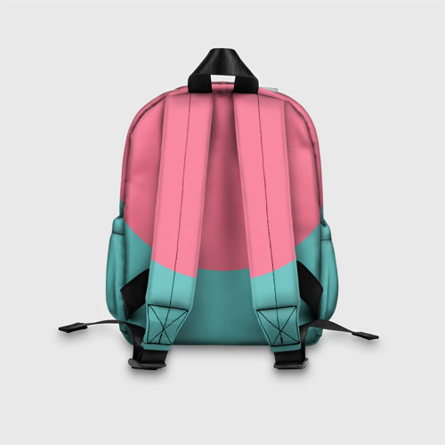 Детский рюкзак 3D Девушка пин-ап в круглых очках: розовый круг - фото 4