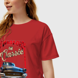 Женская футболка хлопок Oversize Классика автомобиль Buick Roadmaster - фото 2
