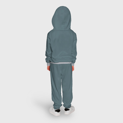 Детский костюм с толстовкой 3D Рысь лесная, цвет меланж - фото 4