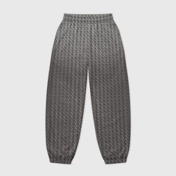 Женские джоггеры оверсайз 3D Кольчуга серая