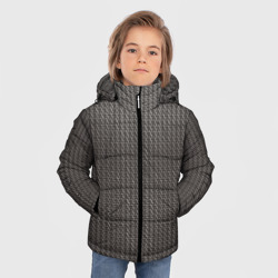 Зимняя куртка для мальчиков 3D Кольчуга серая - фото 2