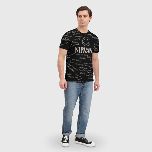 Мужская футболка 3D Nirvana pattern, цвет 3D печать - фото 5