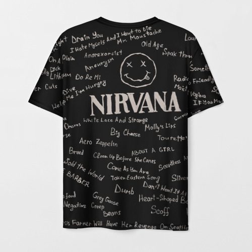 Мужская футболка 3D Nirvana pattern, цвет 3D печать - фото 2