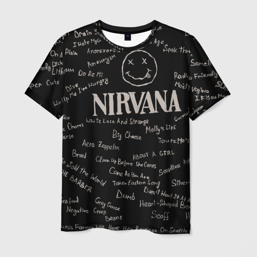 Мужская футболка 3D Nirvana pattern, цвет 3D печать
