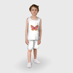 Детская пижама с шортами хлопок Тропическая бабочка - фото 2