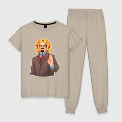 Женская пижама хлопок Ленин всемогущ