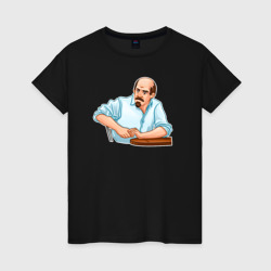 Ленин в раздумьях – Женская футболка хлопок с принтом купить со скидкой в -20%