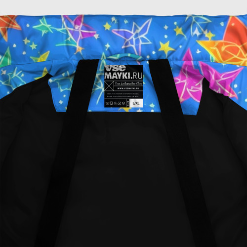 Мужская зимняя куртка 3D Морские мотивы, цвет черный - фото 7